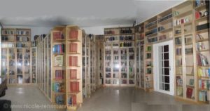 Unsere Bibliothek aus dem Jahre 2009 - längst sind die Lücken gefüllt und stehen Bücher an anderen Stellen.