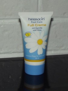 Die Fuß Creme von Herbacin - klasse für eine entspannte Fußmassage.